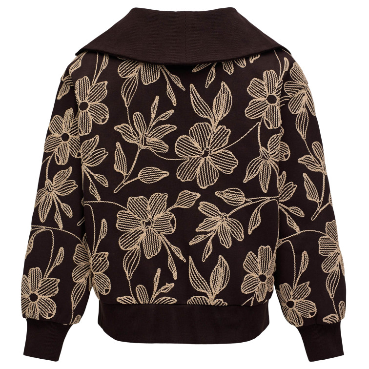 SUDADERA MUJER  SALSA JEANS SWEATSHIRT WITH FLORAL EMBROID