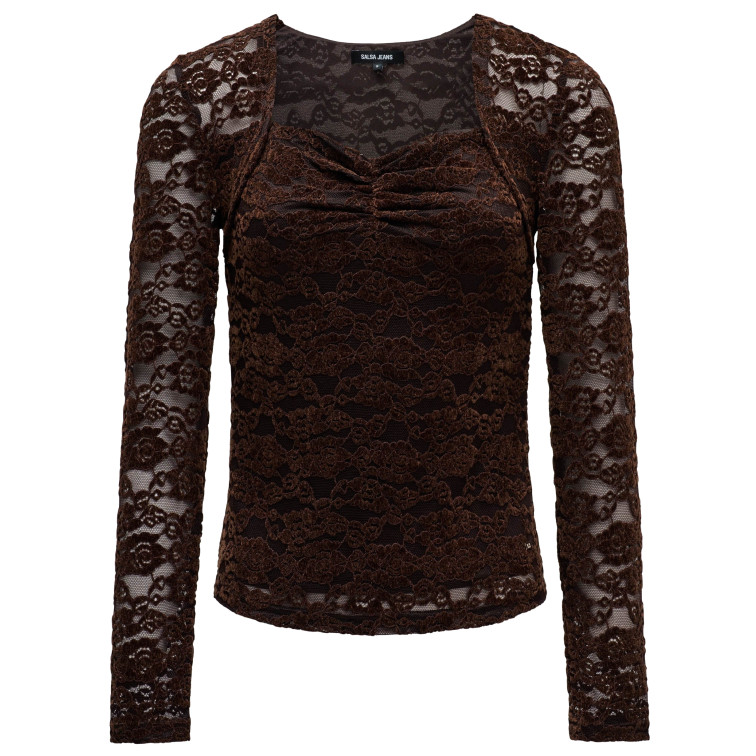 CAMISETA MUJER  SALSA JEANS LONG SLEEVE MESH
