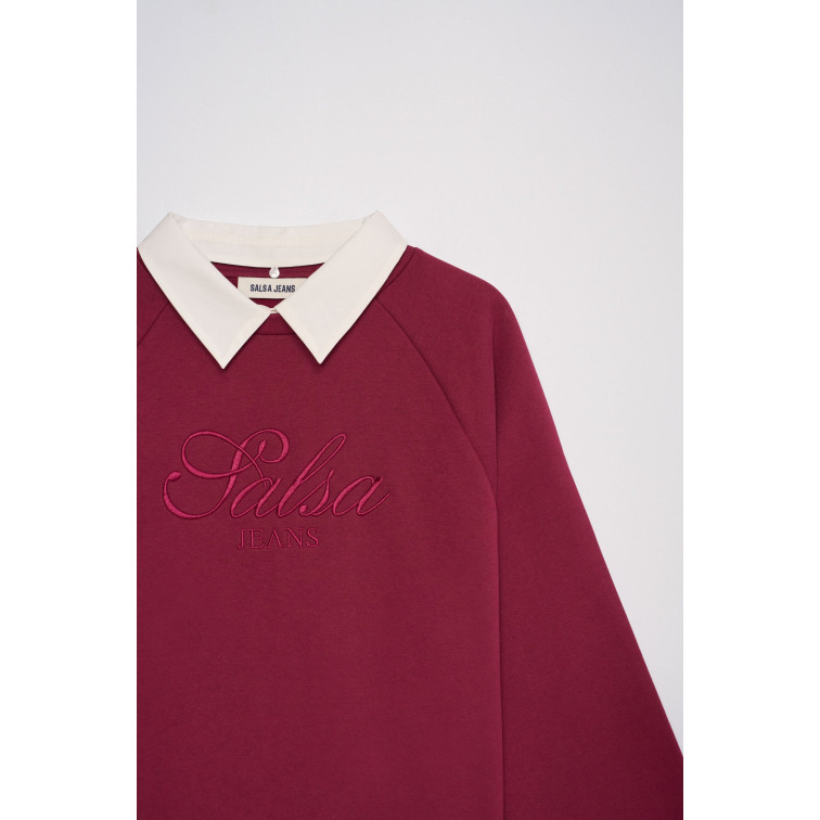 SUDADERA MUJER  SALSA JEANS TWOFER SWEATSHIRT WITH BRANDIN