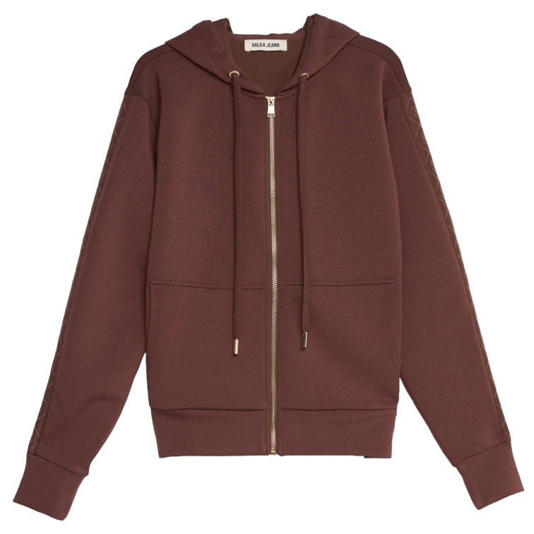 SUDADERA MUJER  SALSA JEANS BRANDING ZIPPED HOODDIE