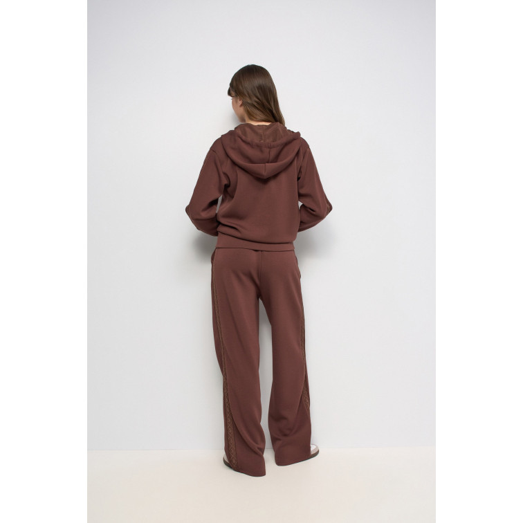 SUDADERA MUJER  SALSA JEANS BRANDING ZIPPED HOODDIE