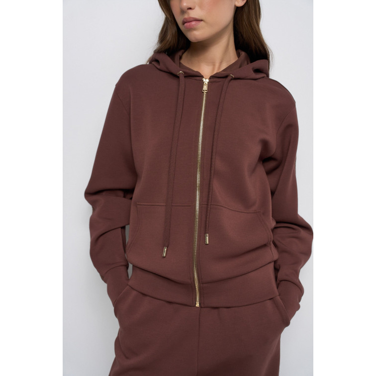 SUDADERA MUJER  SALSA JEANS BRANDING ZIPPED HOODDIE