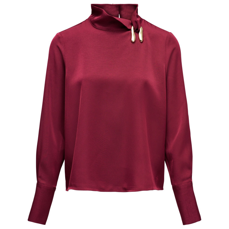 CAMISA MUJER  SALSA JEANS HIGH-NECK BLOUSE WITH METALLIC