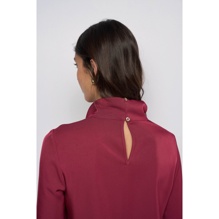 CAMISA MUJER  SALSA JEANS HIGH-NECK BLOUSE WITH METALLIC