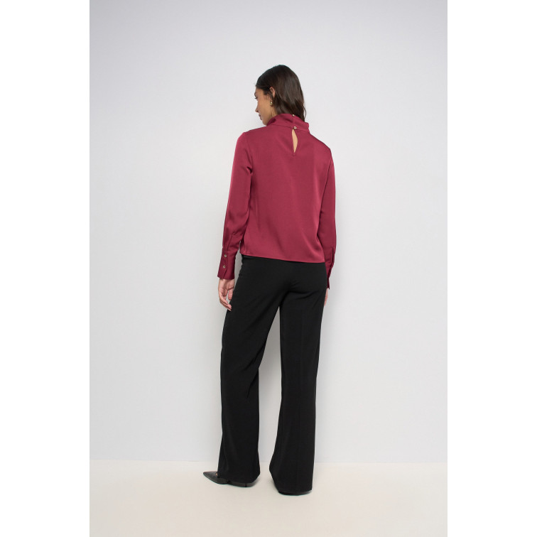 CAMISA MUJER  SALSA JEANS HIGH-NECK BLOUSE WITH METALLIC