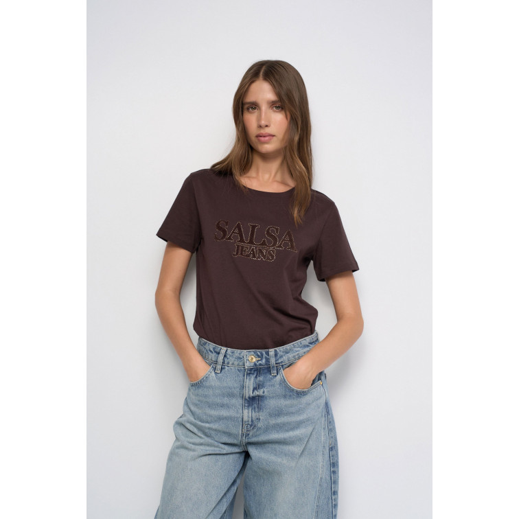 CAMISETA MUJER  SALSA JEANS BRANDING T-SHIRT REGULAR FIT