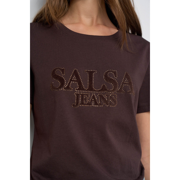 CAMISETA MUJER  SALSA JEANS BRANDING T-SHIRT REGULAR FIT