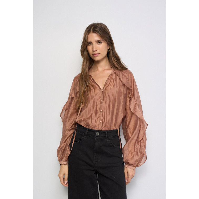 CAMISA MUJER  SALSA JEANS BLOUSE WITH RUFFLES