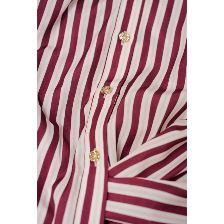 CAMISA MUJER  SALSA JEANS STRIPPED SATIN WRAP BLOUSE