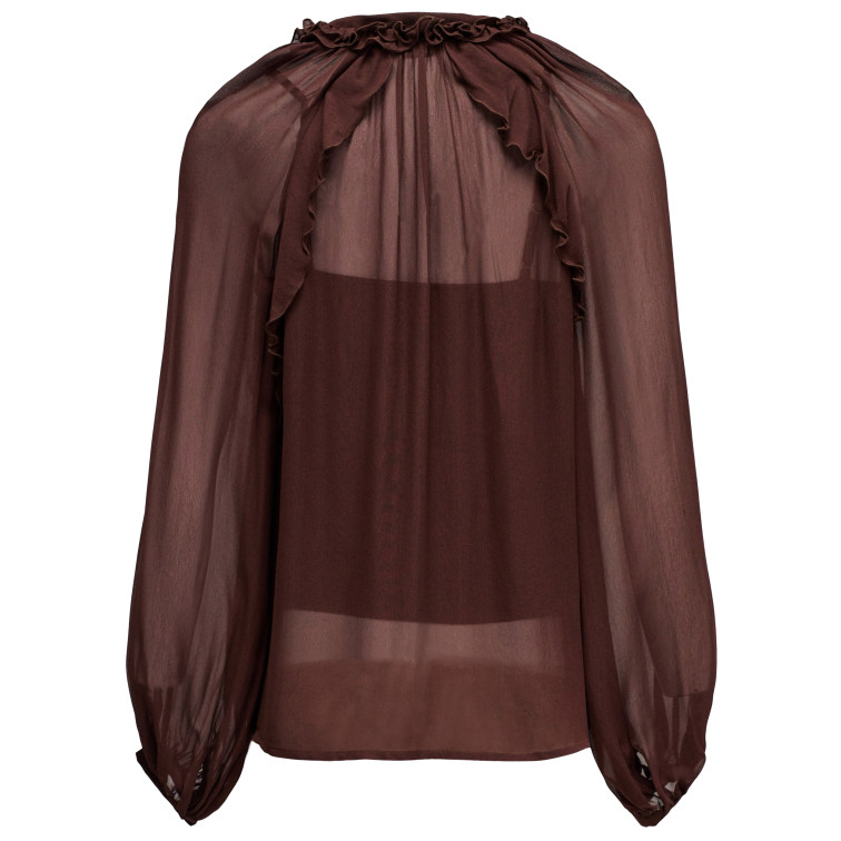 CAMISA MUJER  SALSA JEANS RUFFLE BLOUSE WITH INNER TOP