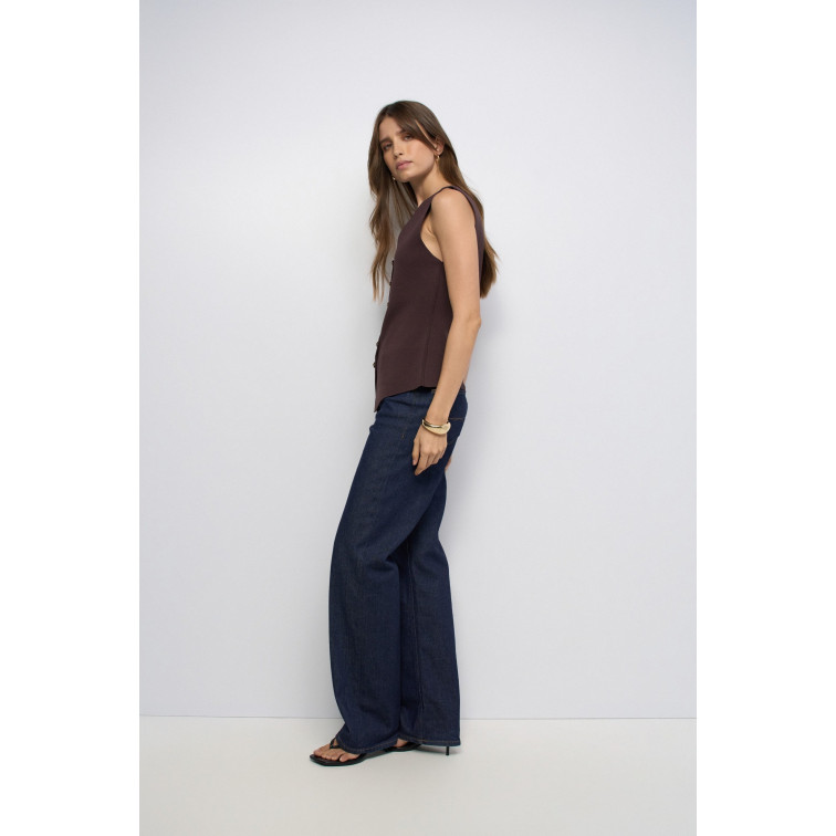 CAMISETA MUJER  SALSA JEANS KNIT VEST WTH METAL BUTTONS