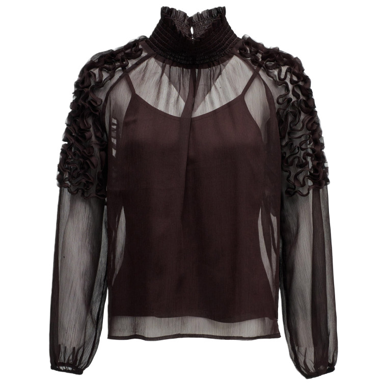 CAMISA MUJER  SALSA JEANS BLOUSE W/ INNER TOP & SLEEVE D