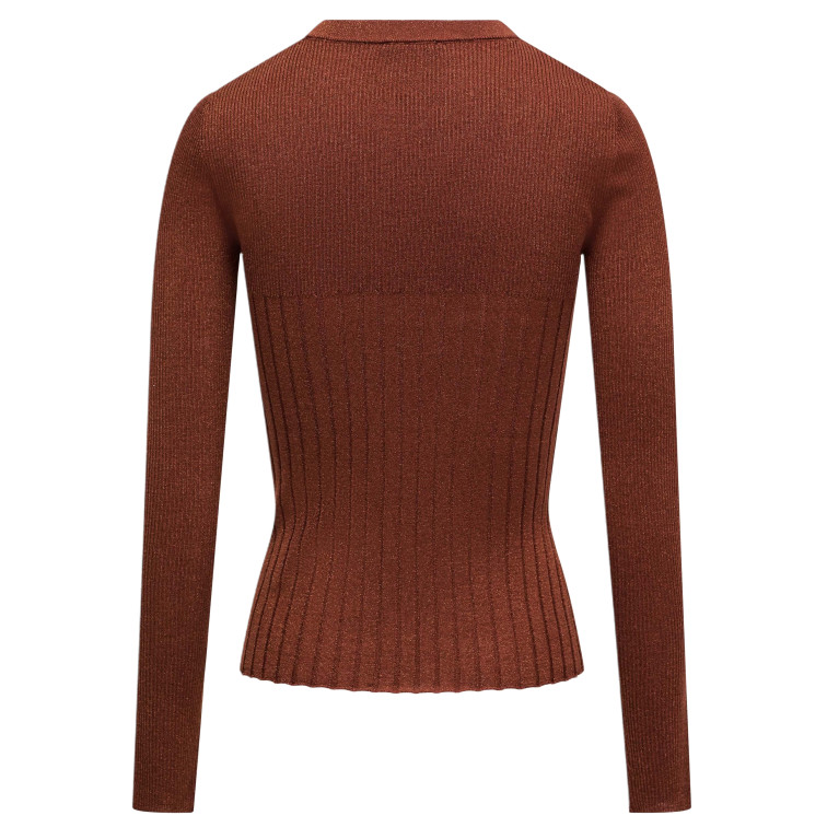CAMISETA MUJER  SALSA JEANS LUREX KNIT LONG SLEEVE W/ FRON