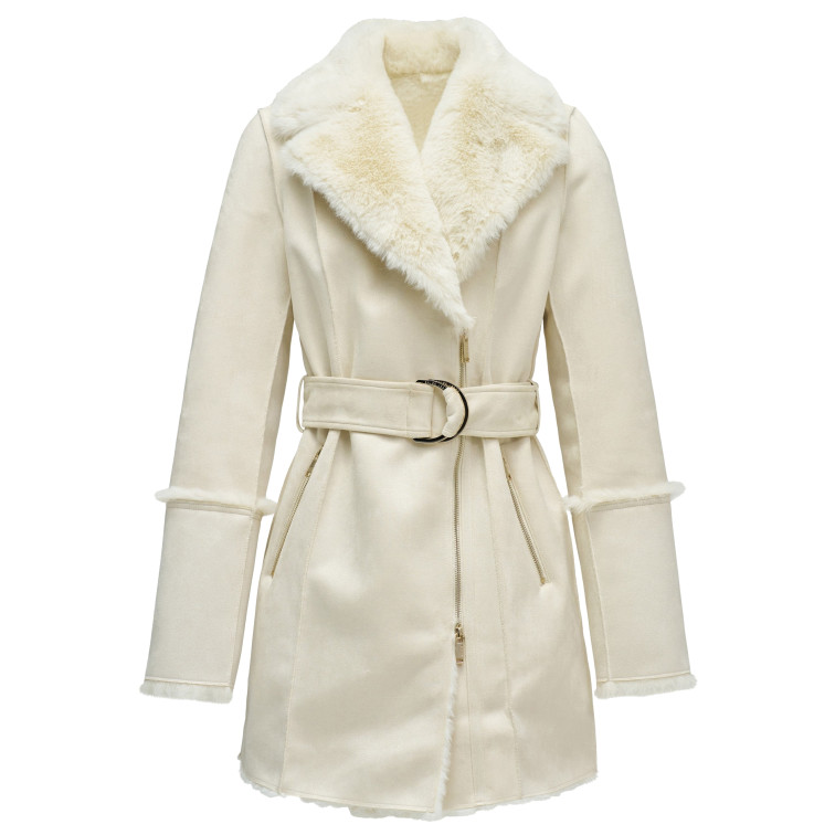 ABRIGO MUJER  SALSA JEANS DIANA LONG SHEARLING COAT