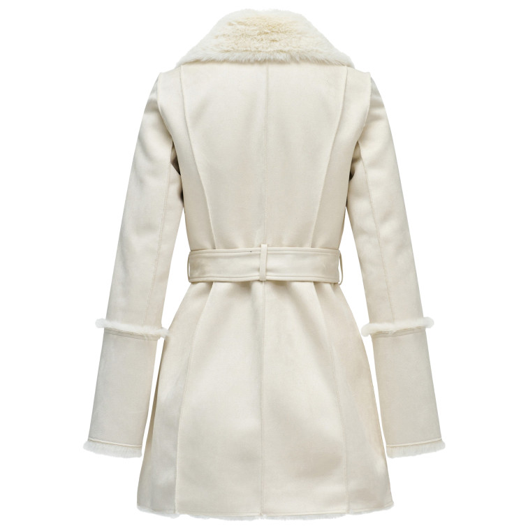 ABRIGO MUJER  SALSA JEANS DIANA LONG SHEARLING COAT