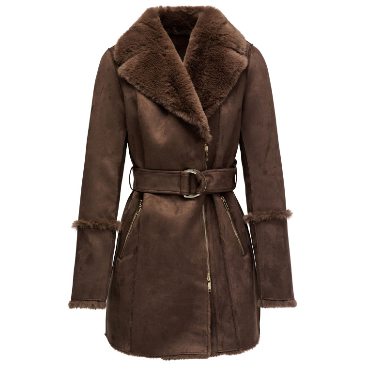 ABRIGO MUJER  SALSA JEANS DIANA LONG SHEARLING COAT