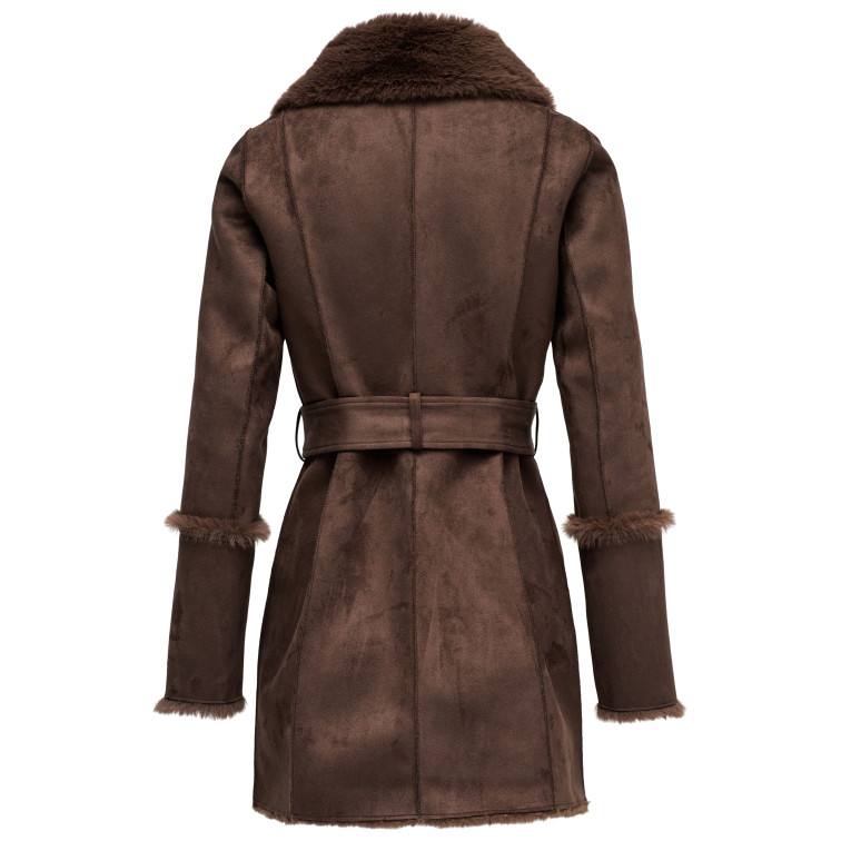 ABRIGO MUJER  SALSA JEANS DIANA LONG SHEARLING COAT