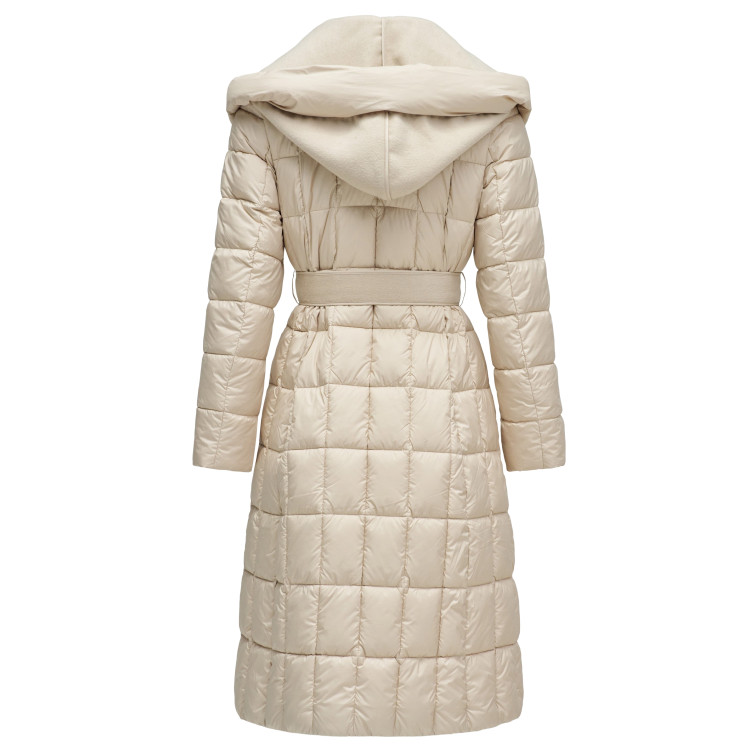 ABRIGO MUJER  SALSA JEANS LONG PUFFER WITH WOOL SCARF