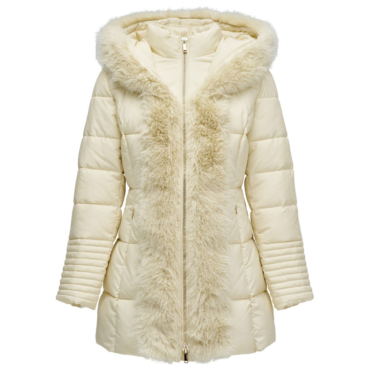 ABRIGO MUJER  SALSA JEANS LONG PUFFER COAT WITH FRONT FU