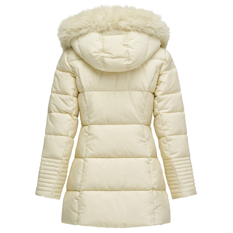 ABRIGO MUJER  SALSA JEANS LONG PUFFER COAT WITH FRONT FU