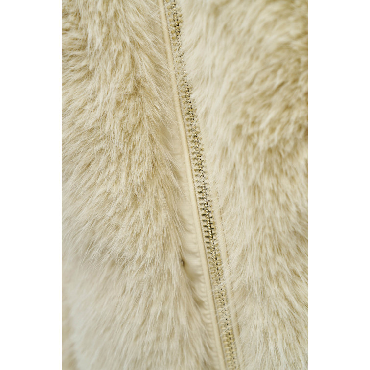 ABRIGO MUJER  SALSA JEANS LONG PUFFER COAT WITH FRONT FU