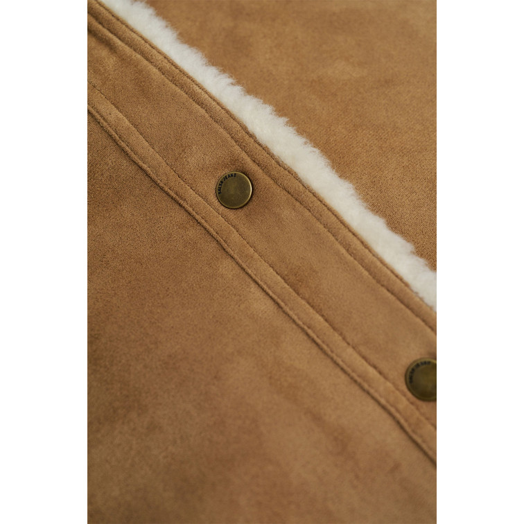 ABRIGO MUJER  SALSA JEANS FAKE SUEDE SHORT SHEARLING