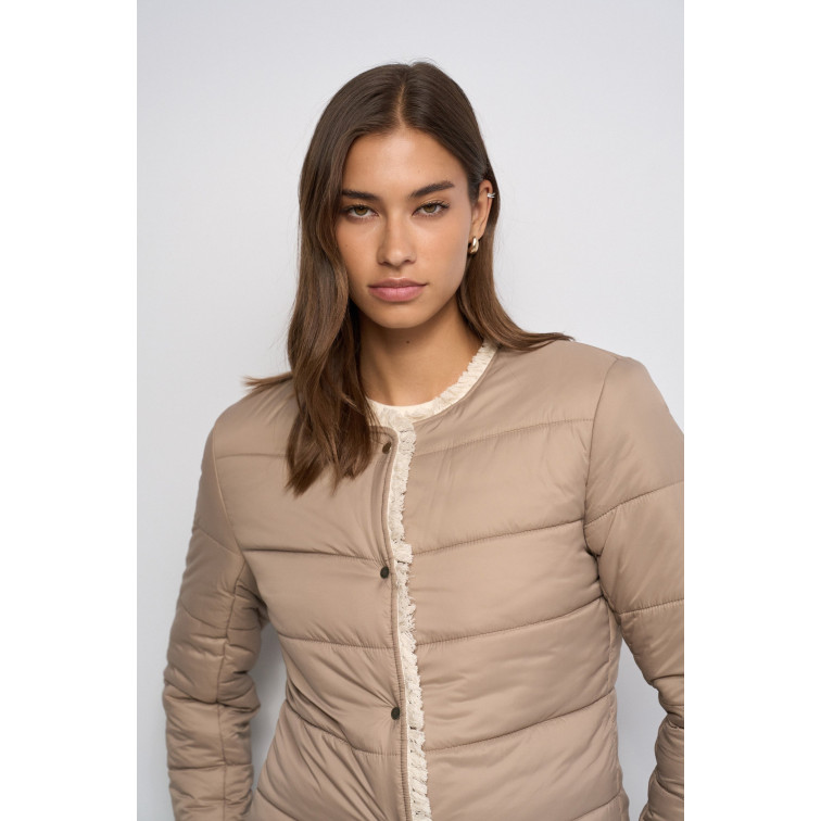 ABRIGO MUJER  SALSA JEANS TWEED WOOL JACKET W/ PADDED LI