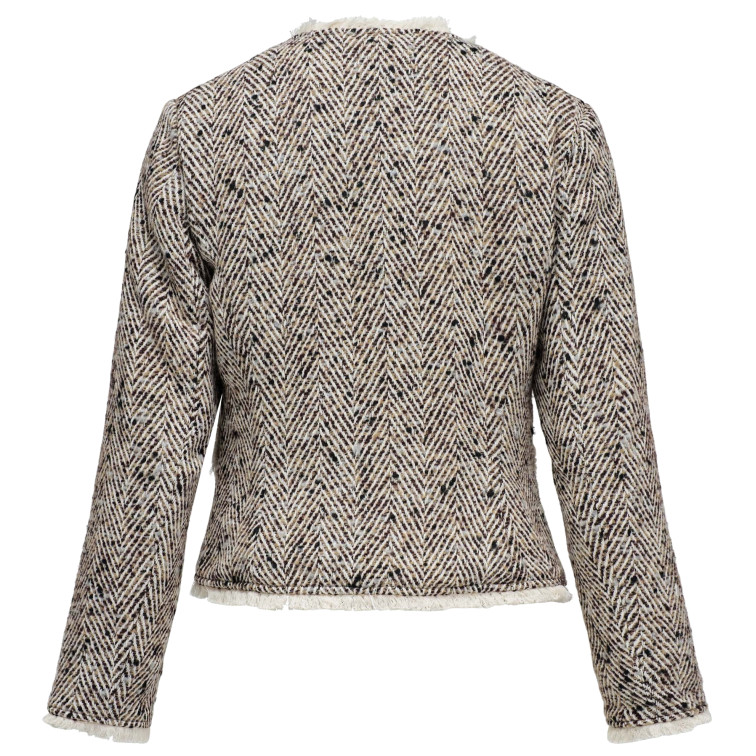 ABRIGO MUJER  SALSA JEANS TWEED WOOL JACKET W/ PADDED LI