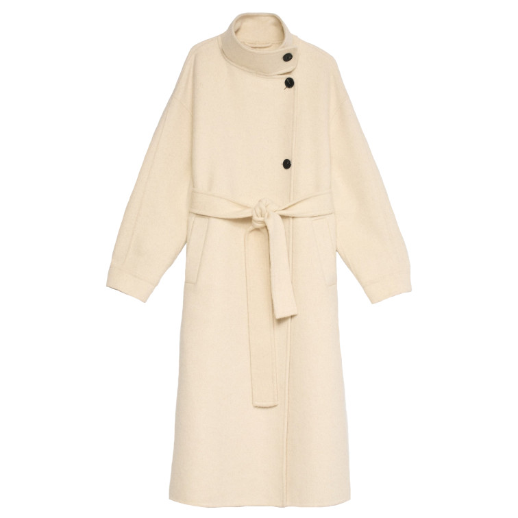 ABRIGO MUJER  SALSA JEANS LONG HANDMADE WOOL COAT