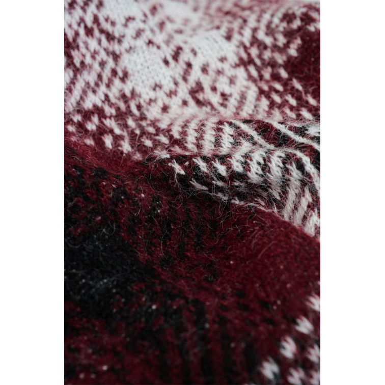 MUJER WOOL BLEND SWEATE WITH CHESS P 730