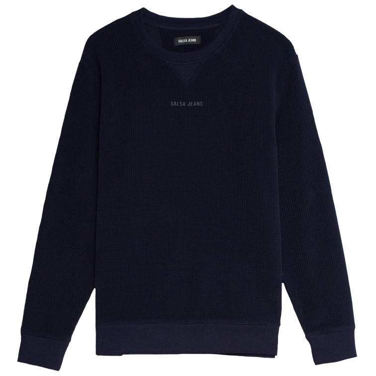 SUDADERA HOMBRE  SALSA JEANS SOFT WAFFLE FLEECE W/ 3D PRINT