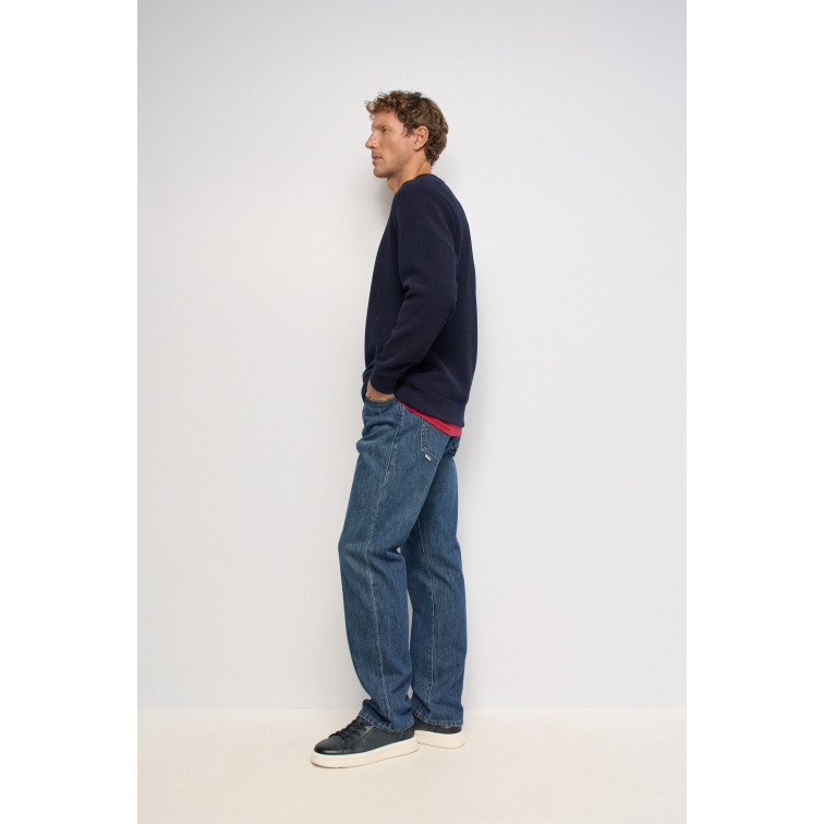 SUDADERA HOMBRE  SALSA JEANS SOFT WAFFLE FLEECE W/ 3D PRINT