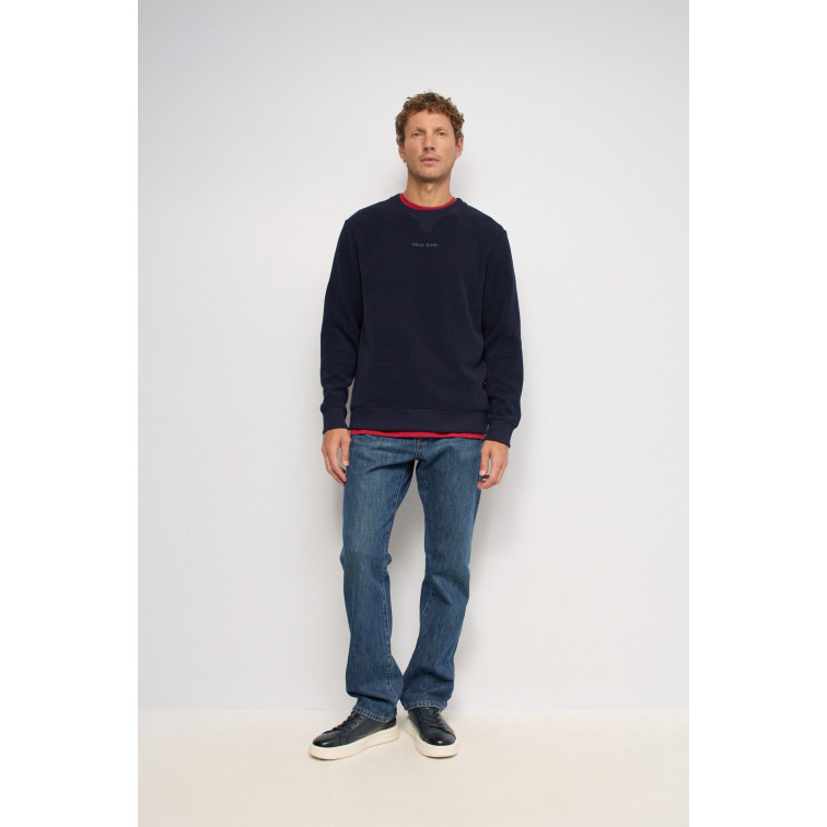 SUDADERA HOMBRE  SALSA JEANS SOFT WAFFLE FLEECE W/ 3D PRINT