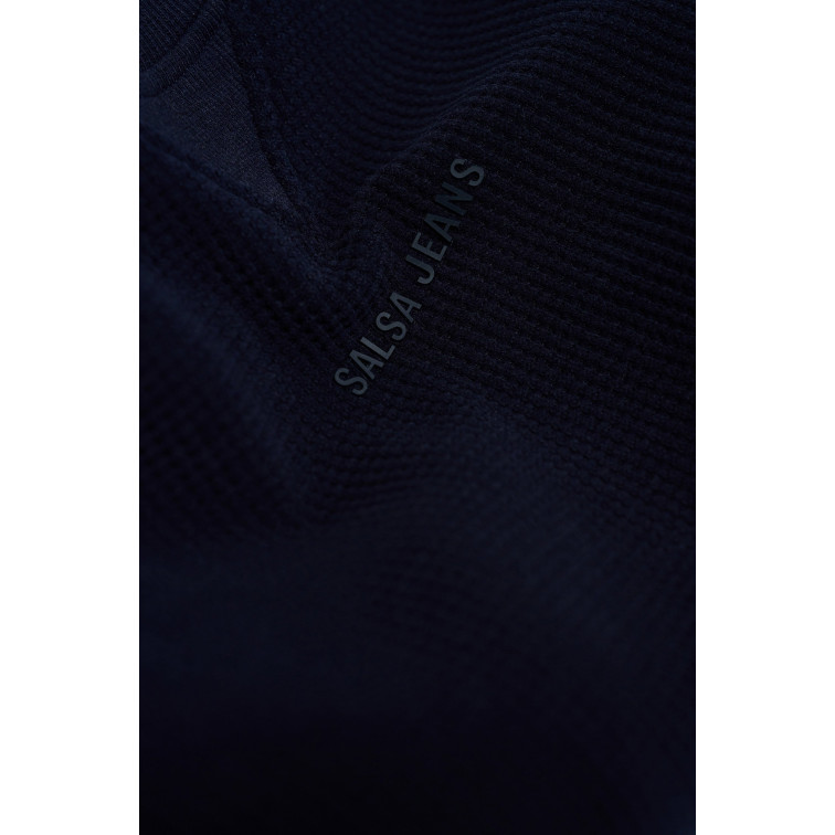 SUDADERA HOMBRE  SALSA JEANS SOFT WAFFLE FLEECE W/ 3D PRINT