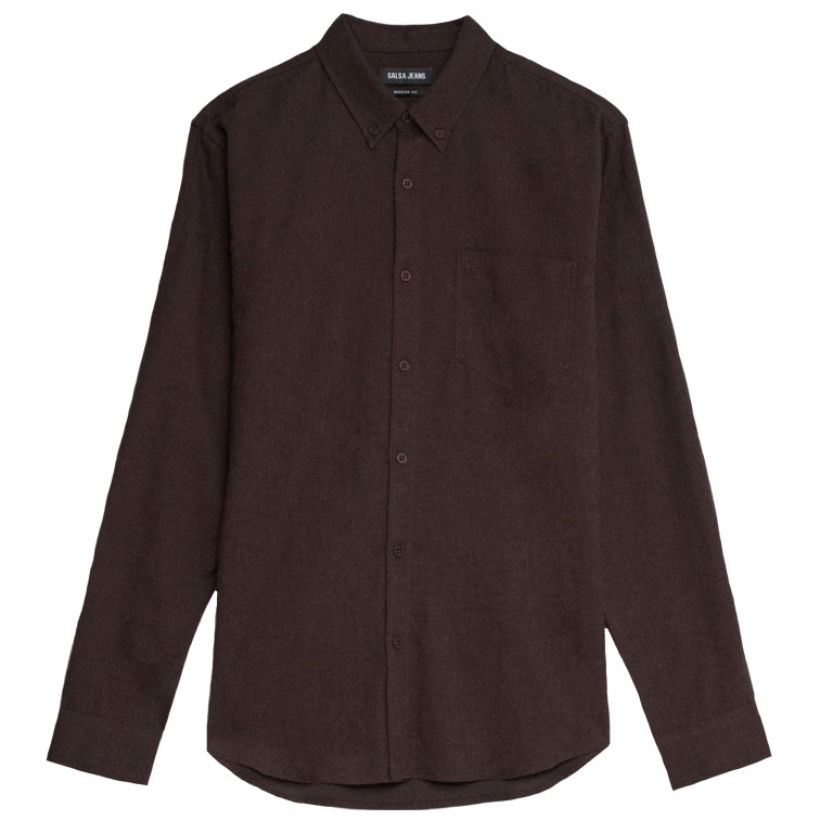 CAMISA HOMBRE  SALSA JEANS MELANGE COTTON SHIRT WITH CHES