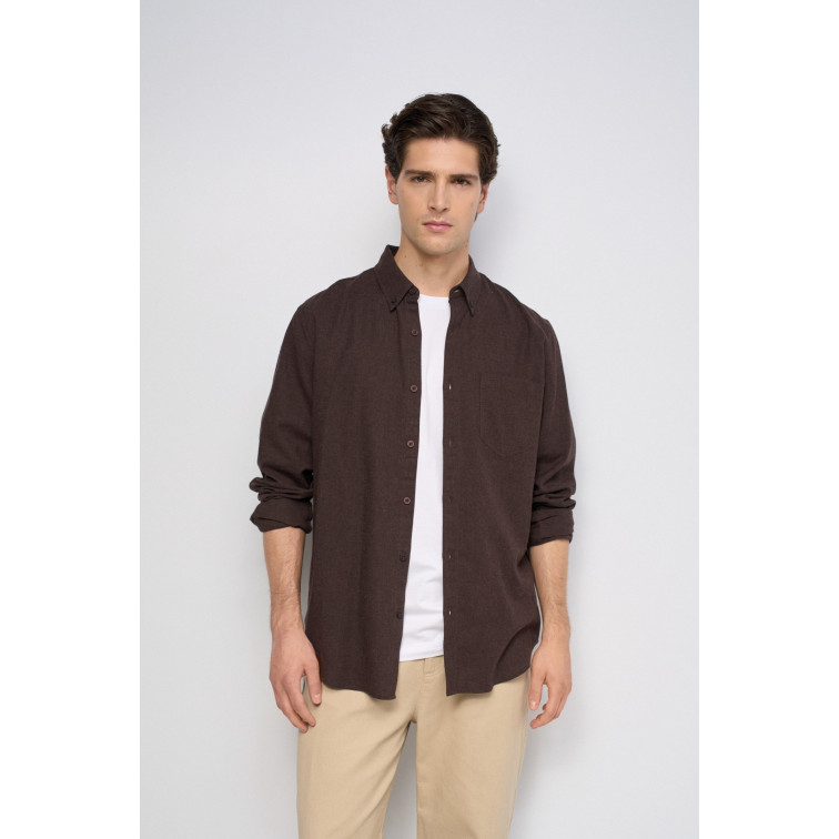 CAMISA HOMBRE  SALSA JEANS MELANGE COTTON SHIRT WITH CHES