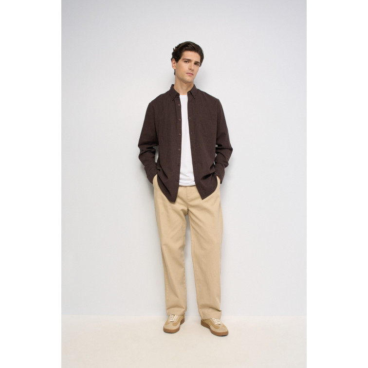 CAMISA HOMBRE  SALSA JEANS MELANGE COTTON SHIRT WITH CHES