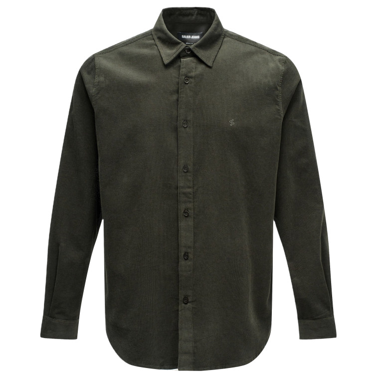 CAMISA HOMBRE  SALSA JEANS COTTON CORDUROY SHIRT WITH CHE