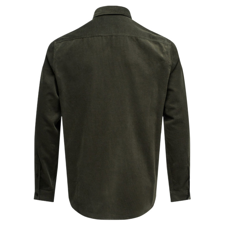 CAMISA HOMBRE  SALSA JEANS COTTON CORDUROY SHIRT WITH CHE
