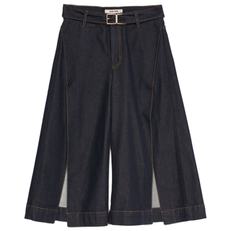 PANTALÓN MUJER  SALSA JEANS CHINO CROPPED WIDE W/ SIDE DET