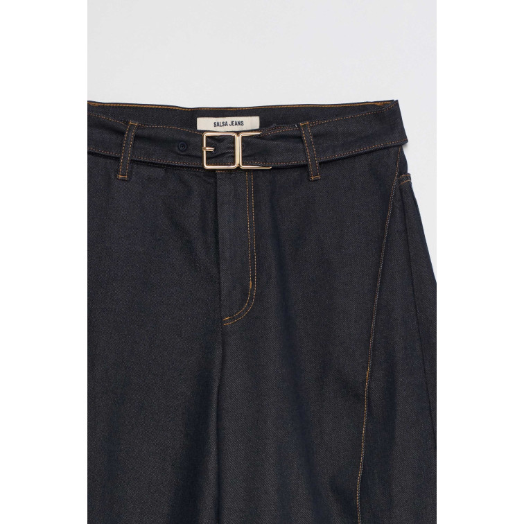 PANTALÓN MUJER  SALSA JEANS CHINO CROPPED WIDE W/ SIDE DET