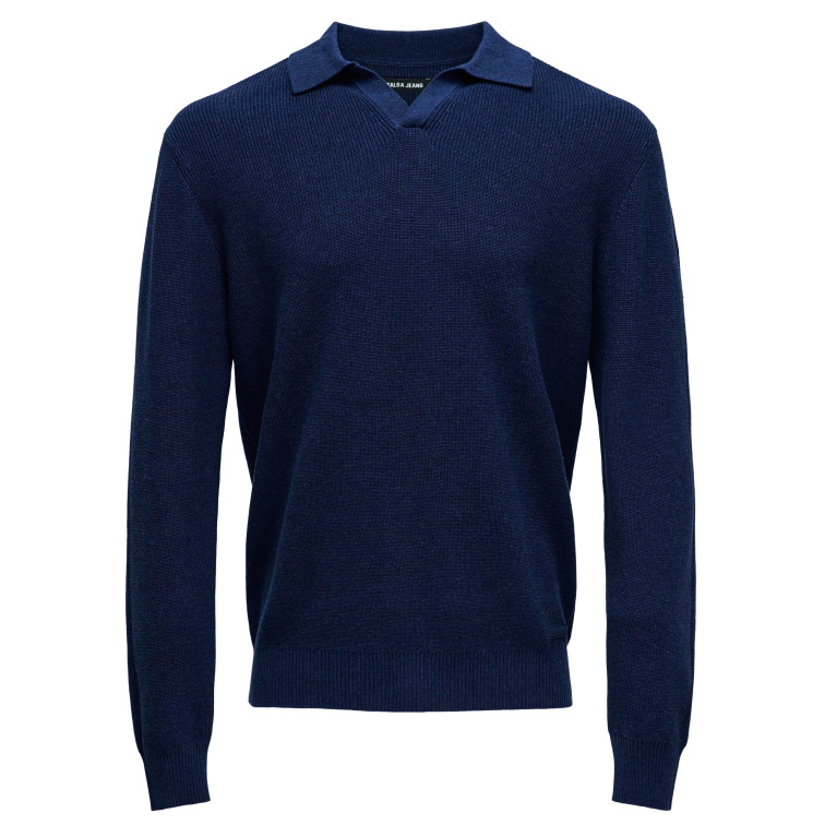 JERSEY HOMBRE  SALSA JEANS LONG-SLEEVE TEXTURED KNITTED P