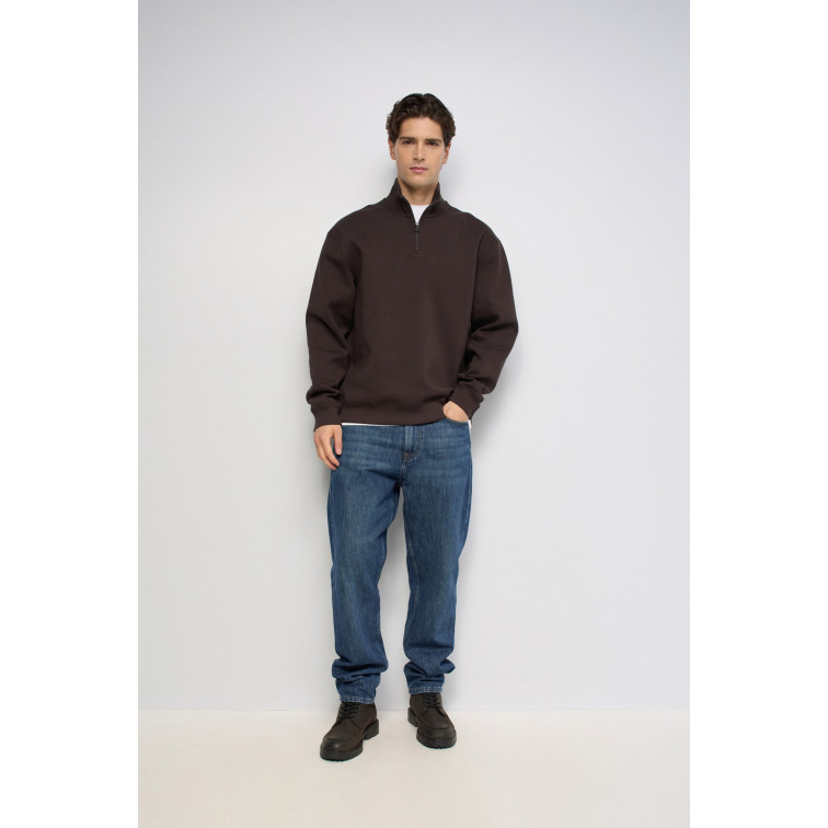 SUDADERA HOMBRE  SALSA JEANS HALF ZIPPED COLLAR SWEATSHIRT
