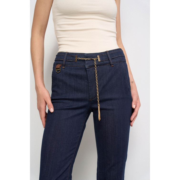 PANTALÓN MUJER  SALSA JEANS SECRET CHINO FLARE W/ BELT DET