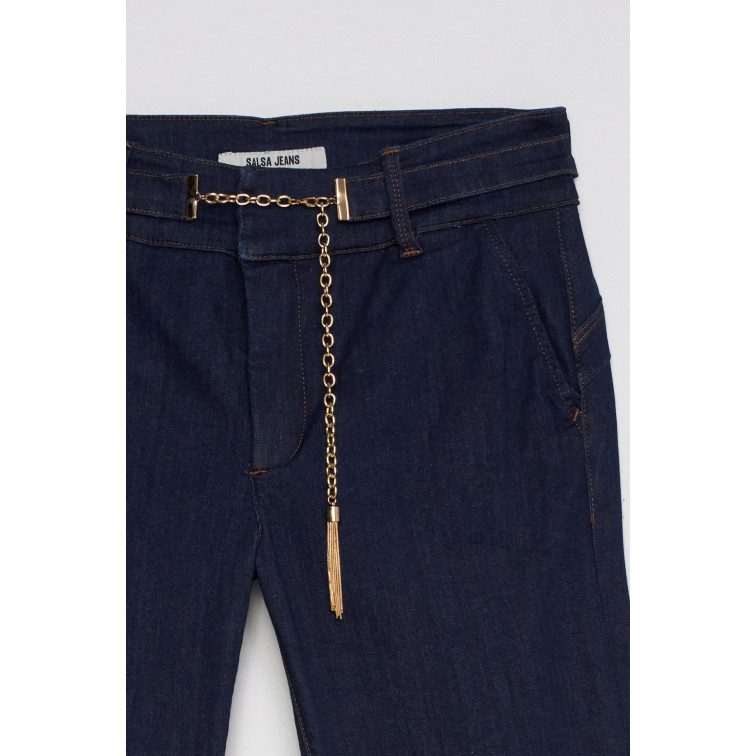 PANTALÓN MUJER  SALSA JEANS SECRET CHINO FLARE W/ BELT DET