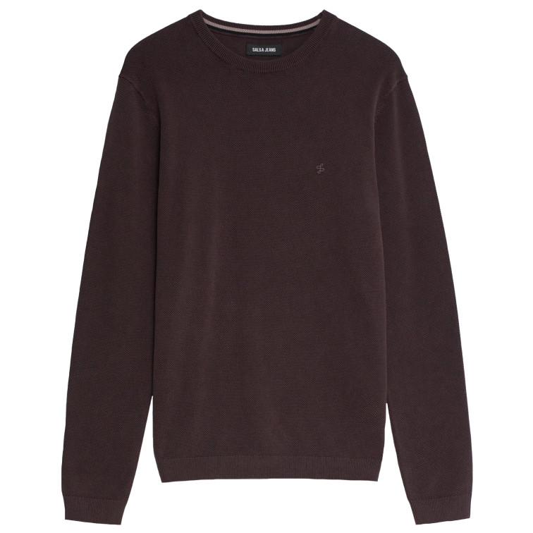 JERSEY HOMBRE  SALSA JEANS WAFFLE KNIT SWEATER GARMENT DY