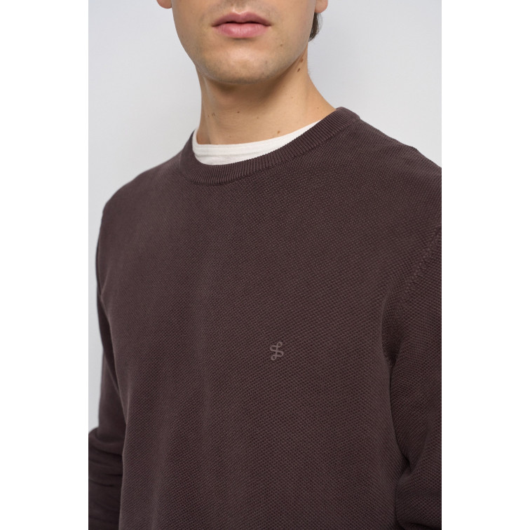 JERSEY HOMBRE  SALSA JEANS WAFFLE KNIT SWEATER GARMENT DY