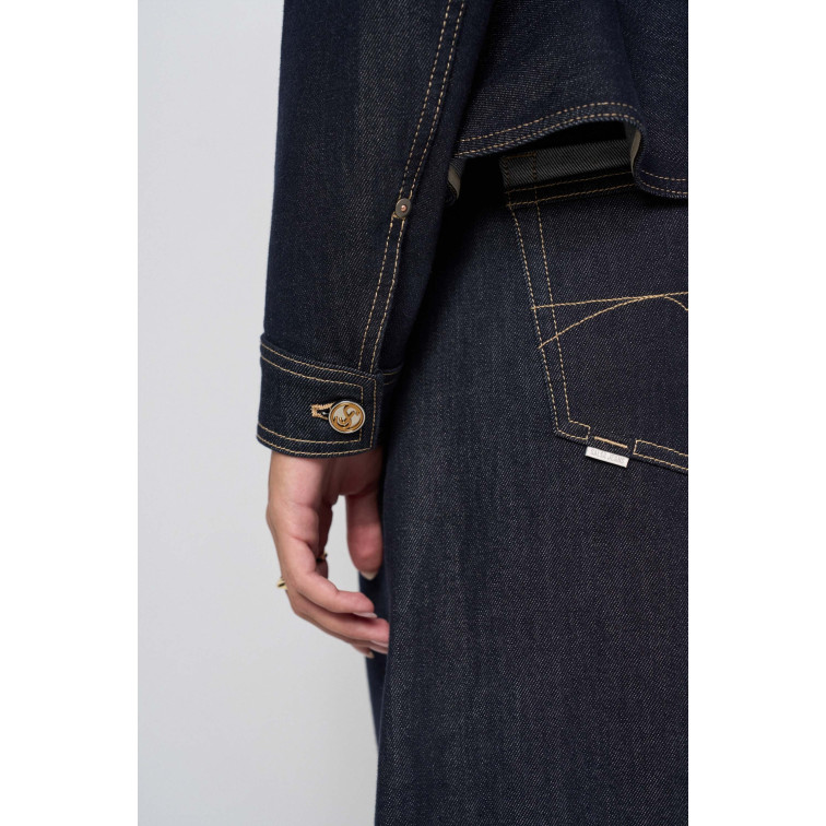 ABRIGO MUJER  SALSA JEANS PEPLUM OVERSHIRT ATELIER IN RA
