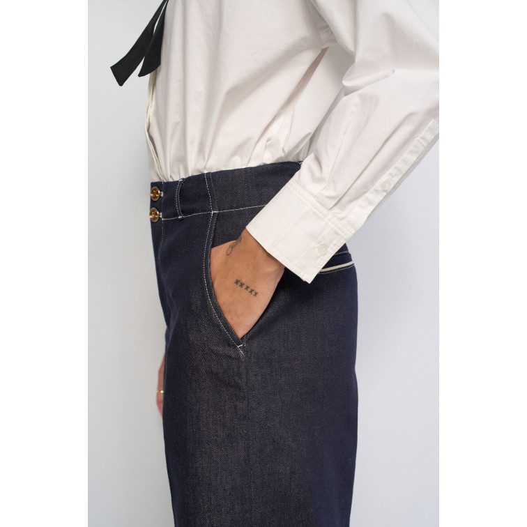 VAQUERO MUJER  SALSA JEANS JEANS HIGH RISE ATELIER IN RAW