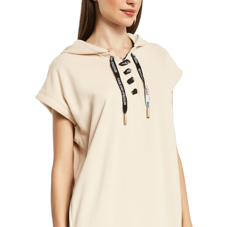 VESTIDO MUJER  GAUDI ABITO M/C IN FELPA C/CAPPUCCIO
